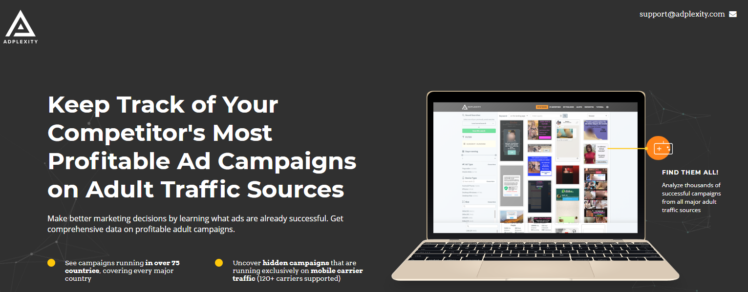 Adplexity Adult - Search Into Affiliate Adult Websites to Find What Works