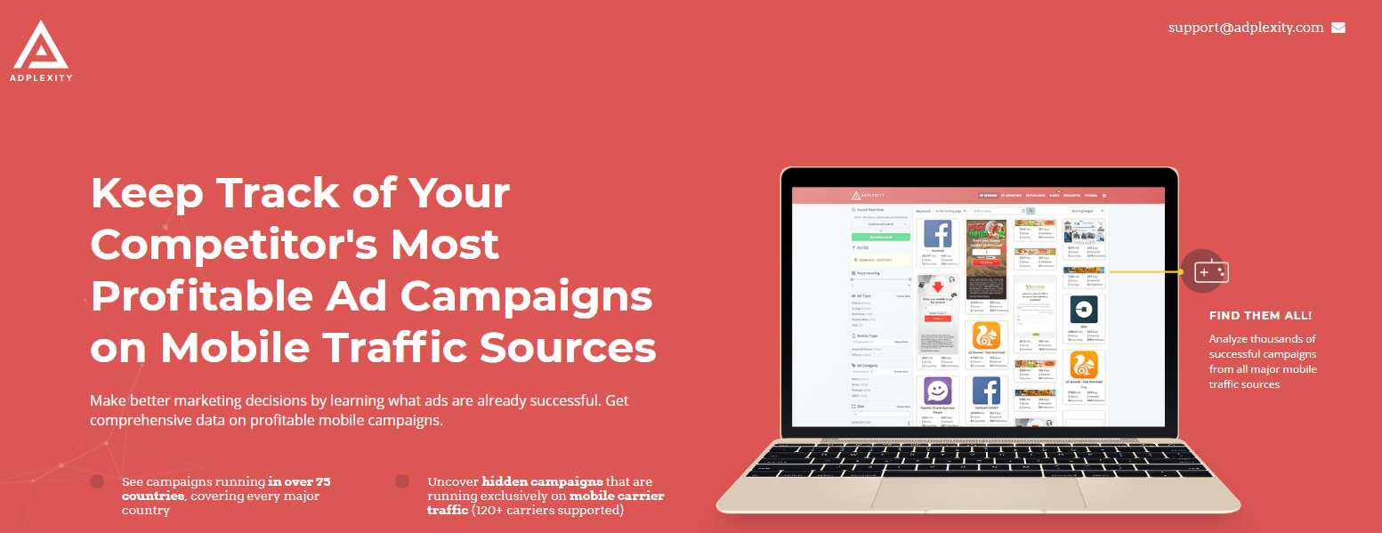 Adplexity – The One-stop Affiliate Marketing Spy Tool