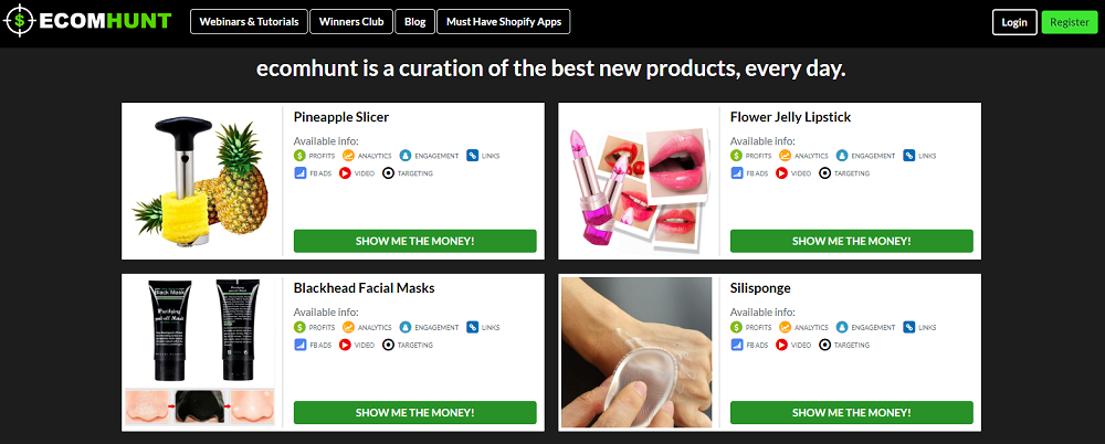 EcomHunt – An End To Hunting For Products