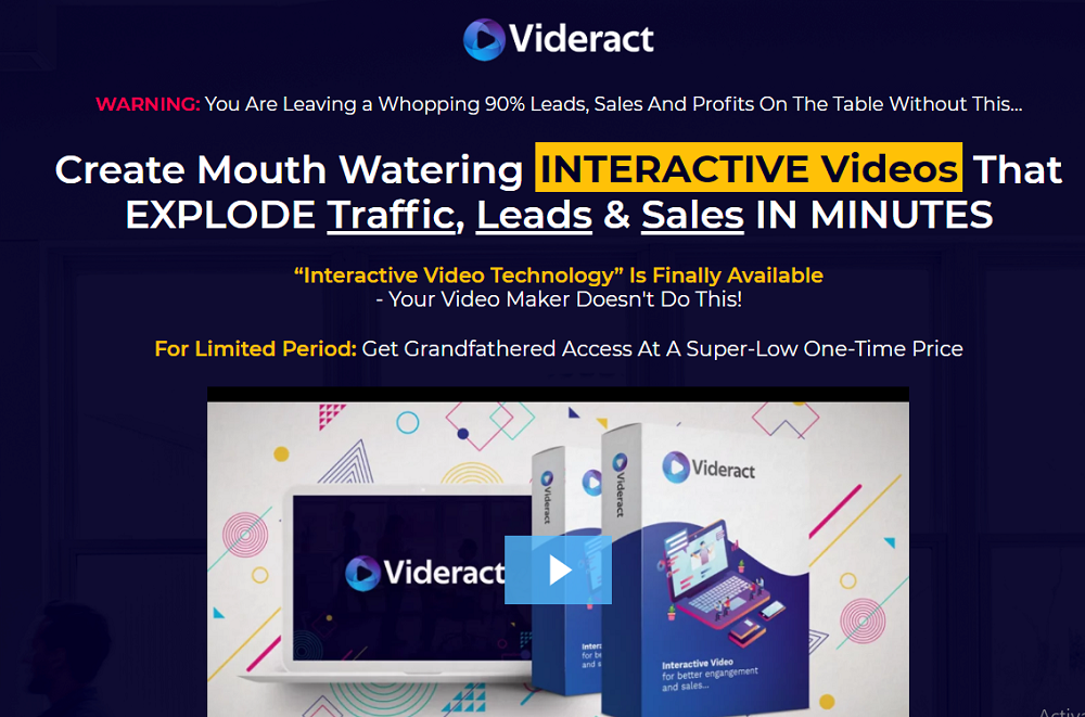 VIDERACT - THE NEXT-GEN HIGH-VALUE INTERACTIVE VIDEO CREATOR