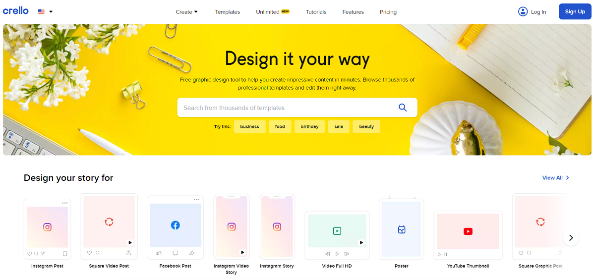 Screenshot 232 Crello - Your No. 1 Creative Design Tool