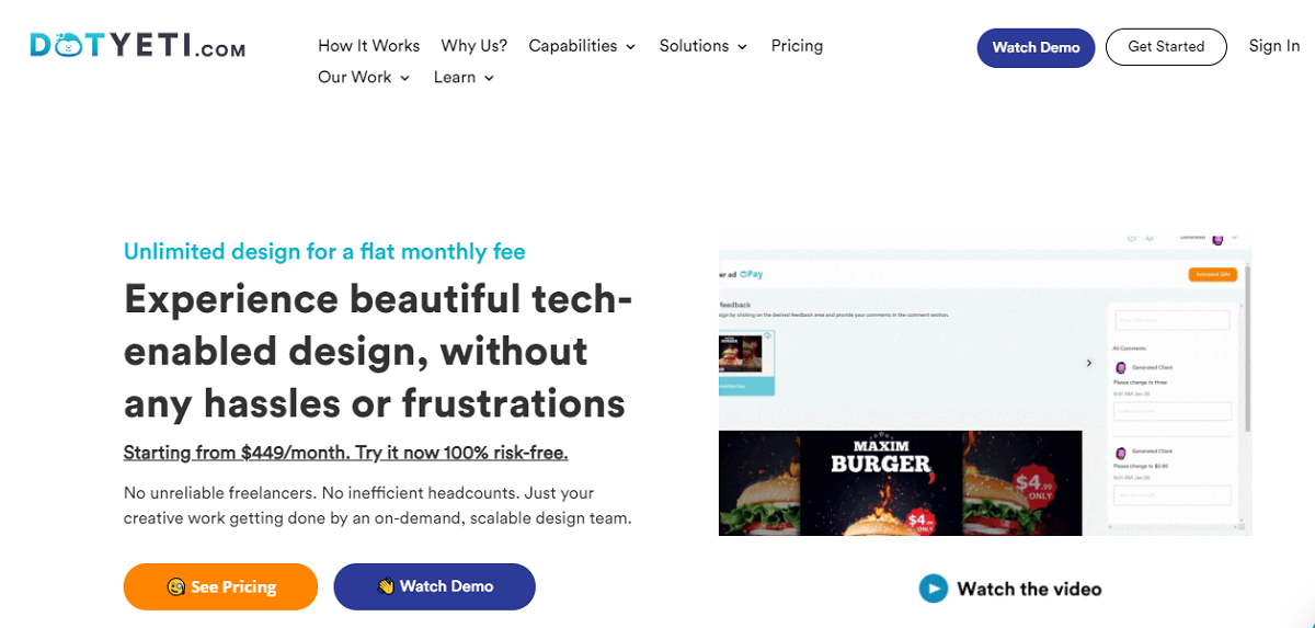 Screenshot 301 Dotyeti - Unleash Your Creative Imaginations With the Best Design Team