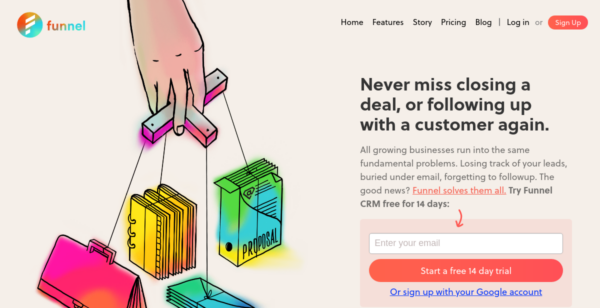 70% Off all plans at Funnel CRM