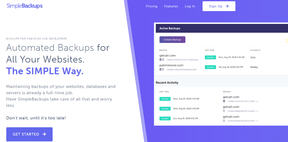 Simplebackups – Never Lose A File