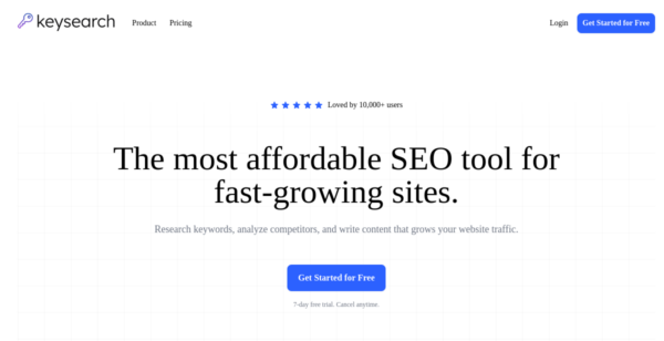 20% Off annual plans at Keysearch